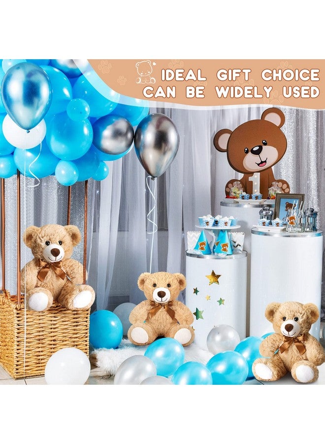 Zhanmai Zhanmai 18 Pcs 14 Inch Bears Stuffed Animal Bulk Gift Plush Bear Toys for Birthday Wedding Baby Shower Party Favor(Light Brown) - Image 4