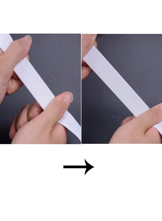 BOBBINY Knitted Soft Crochet Flat Elastic White (0.75 inch,25 Meter) for Sewing Ideal for Tailoring, Fashion Designing, Boutique, Stitching. - Image 2