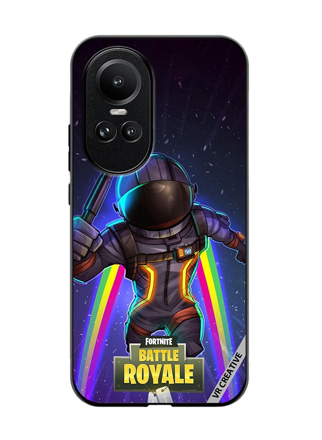 VR CREATIVE Protective Case Cover For Oppo Reno 10 Pro Fortnite Space Bomber Design Multicolour - Image 1