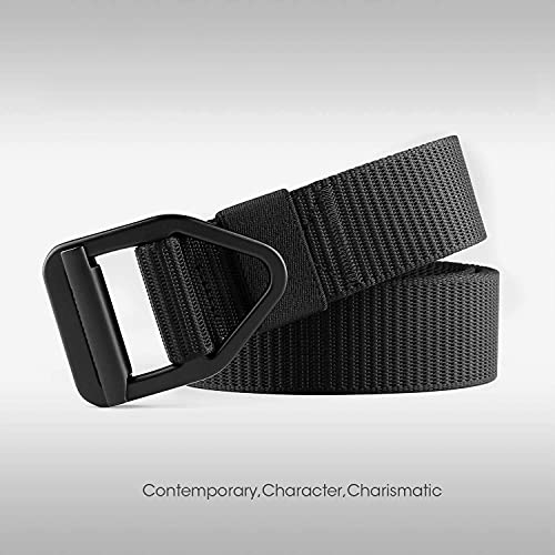 JASGOOD Tactical Heavy Duty Reinforced Nylon Belt for Men Adjustable Military Webbing Belt Strap with Metal Buckle - Image 2