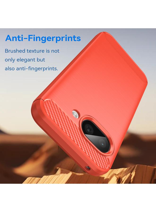 زبون جراب لهاتف Google Pixel 9a مصنوع من ألياف الكربون وملمس ناعم من مادة TPU - Image 3