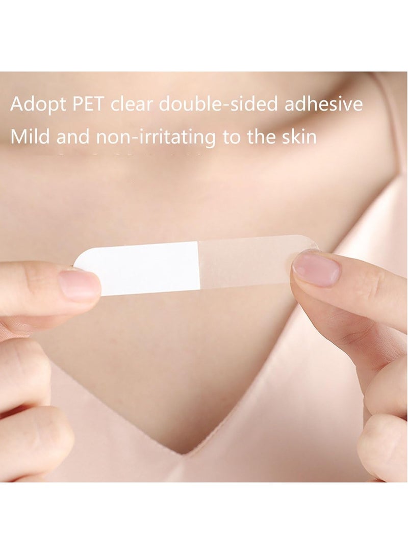 RATSAW 50 PCS Double Sided Tapes for Clothes Double Sided Body Tape and Clothing Tape for All Skin Self Adhesive Fashion Tape Clothing Tape for Women Invisible Tape Ladies Fabric Tape Bra Dress Tapes  - Image 3