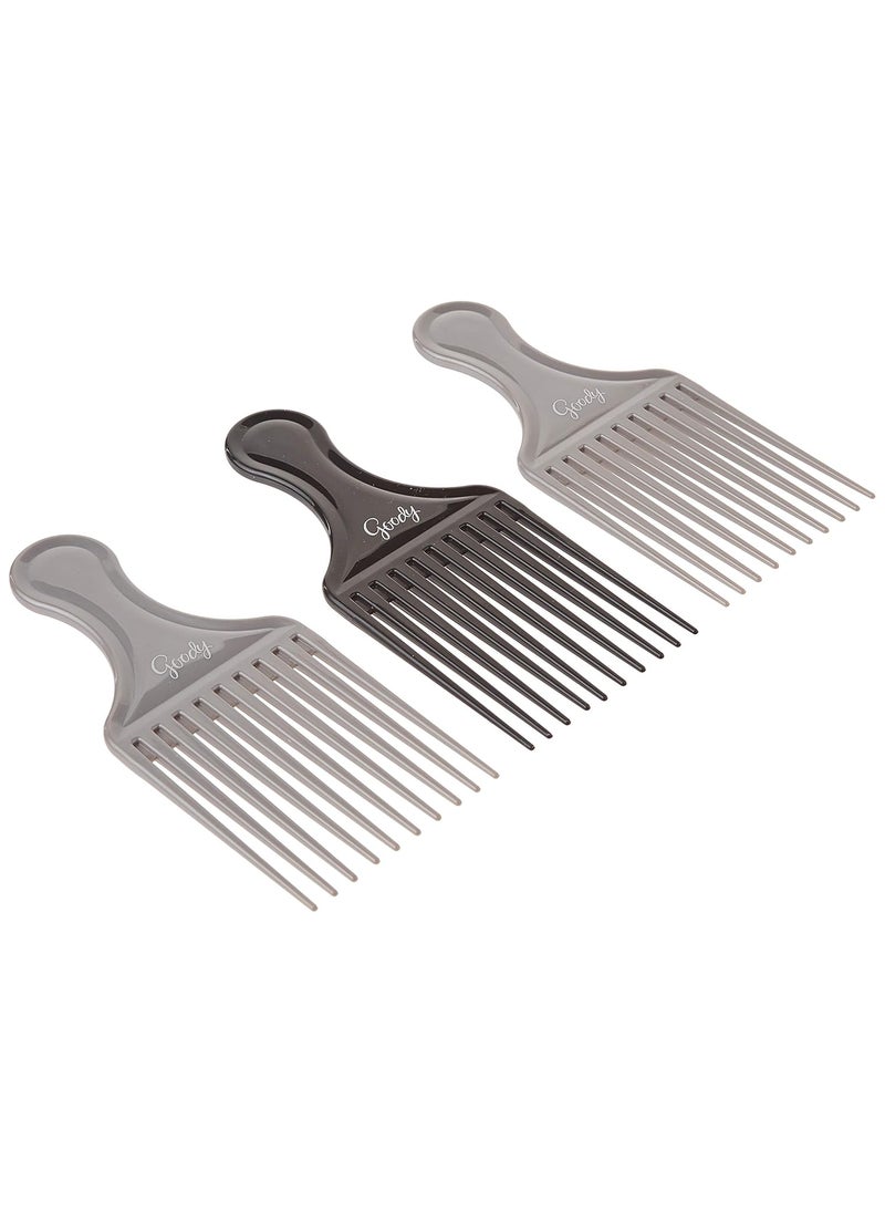 Goody Goody Comb  Lift Hair Pick Assorted Colors 3 Count Pack of 1  - Image 3