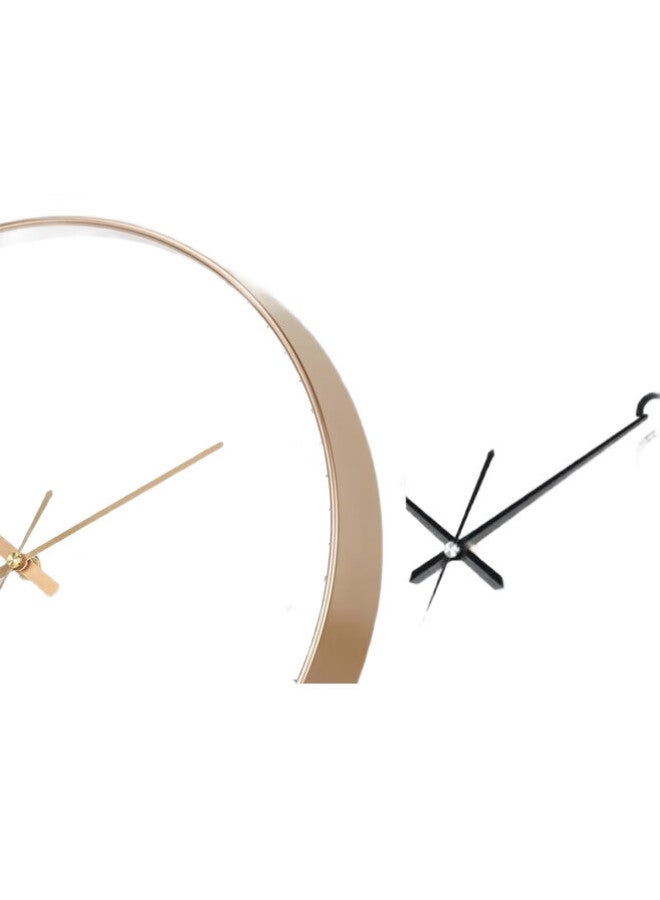 Compas Wall Clock Creative Simple Clock Living Room Quartz Clock Wall-Mounted Bedroom Clock C3242 Light Luxury Gold 28Cm - Image 1