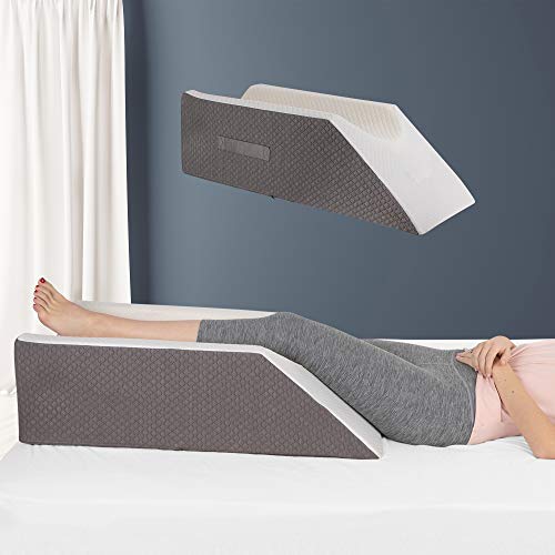 Kölbs Single Leg Elevation Pillow, Post Surgery Leg Pillow, Stylish Chic Jacquard Cover, Ankle Knee and Leg Support Pillow for Injury After Surgery (Single Leg) - Image 1