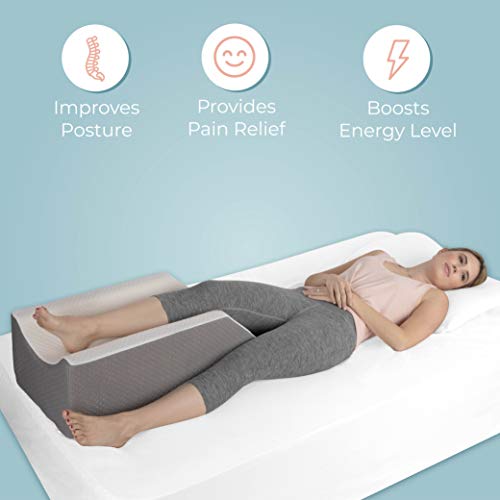 Kölbs Single Leg Elevation Pillow, Post Surgery Leg Pillow, Stylish Chic Jacquard Cover, Ankle Knee and Leg Support Pillow for Injury After Surgery (Single Leg) - Image 4
