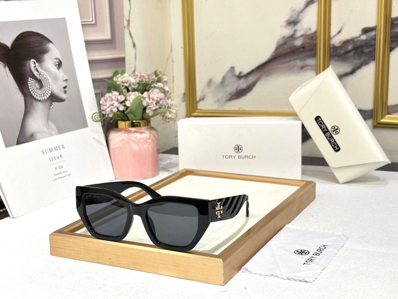 Burch TB TY7187U Cycling Sunglasses Miller Rectangle Sunglasses Women's Retro Sunglasses Black - Image 2