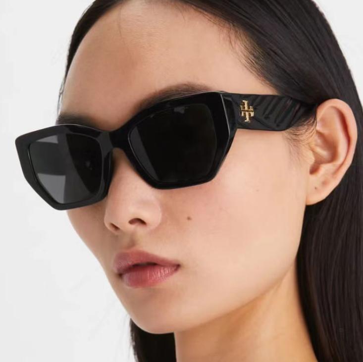 Burch TB TY7187U Cycling Sunglasses Miller Rectangle Sunglasses Women's Retro Sunglasses Black - Image 4