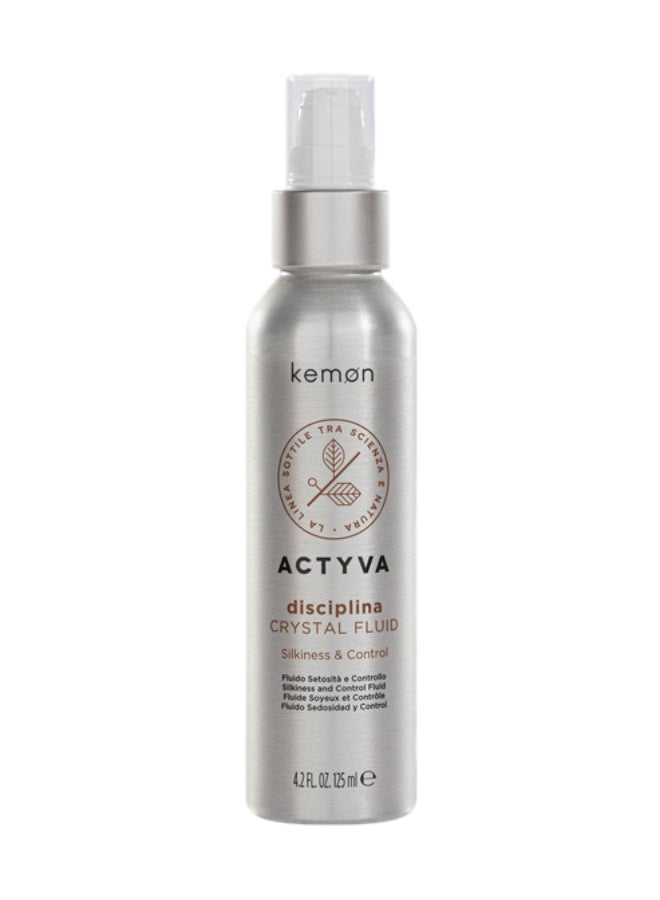 Kemon Actyva Disciplina Crystal Fluid SN Velian 125 ml - for Frizzy & Curly Hair - Image 1