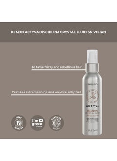 Kemon Actyva Disciplina Crystal Fluid SN Velian 125 ml - for Frizzy & Curly Hair  - Image 4