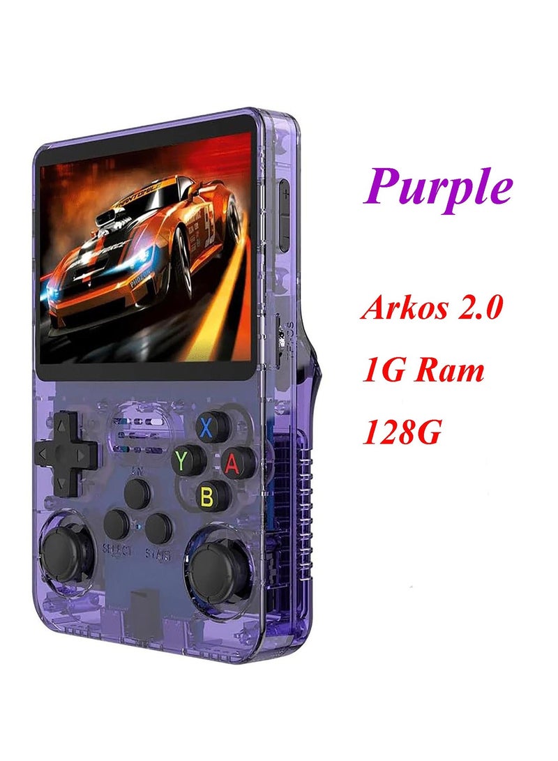 B NEW Open Source Linux R36S Retro Handheld Video Game Console, 3.5" IPS, Dual 3D Joysticks, Build in Games 128G - Image 1