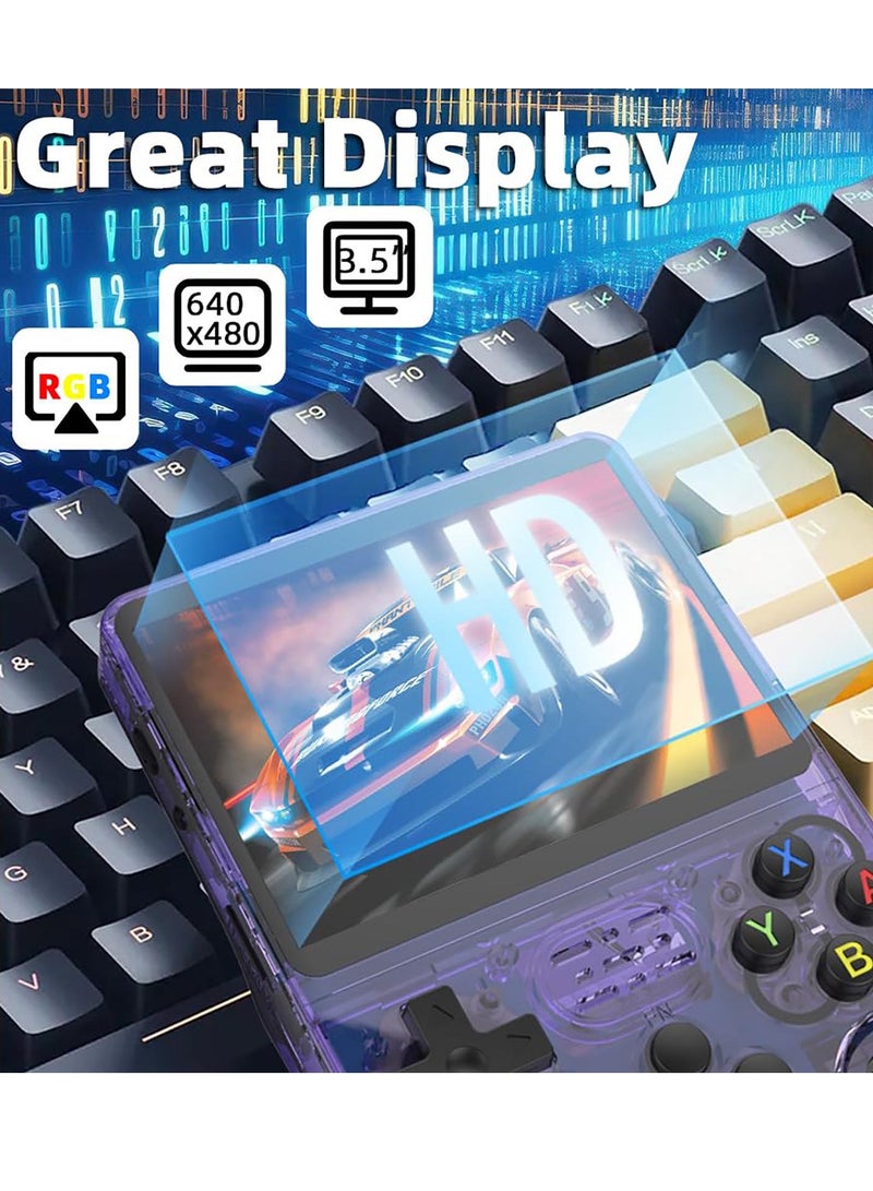 B NEW Open Source Linux R36S Retro Handheld Video Game Console, 3.5" IPS, Dual 3D Joysticks, Build in Games 128G - Image 4