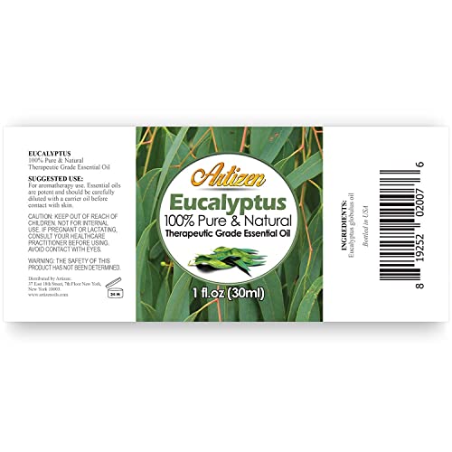 Artizen Eucalyptus Essential Oil - 30ml (100% Pure & Natural - Undiluted) - 1 Fluid Ounce - Therapeutic Grade - Aromatherapy & Sauna - Image 2
