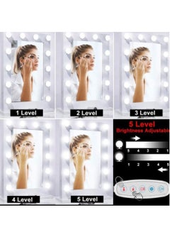 Generic Mirror Lights Vanity Lighting 10 LED Bulb Make up Decoration Lights Hollywood Style 16 Modes Color Changing Lights for Home Bedroom Bathroom Dressing Room（USB Powered, RGBW)  - Image 5