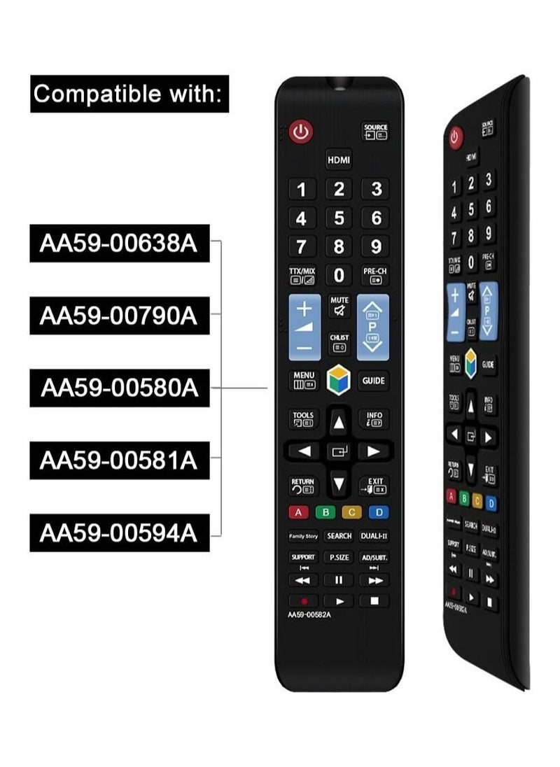Remote Control Compatible Replacement for Samsung AA59-00582A Remote, Applicable AA59-00638A AA59-00790A AA59-00580A AA59-00581A AA59-00594A
