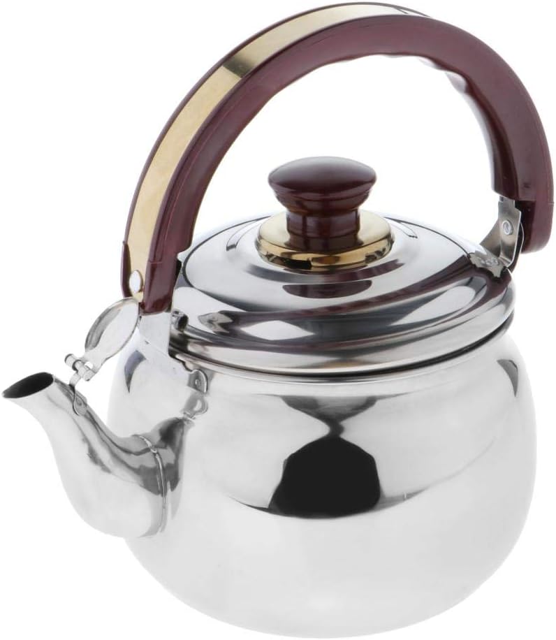klarako 0.6~4.7L Stainless Steel Whistling Kettle Electric Stove Gas Hobs Camping  Silver, 1.8L - Image 4