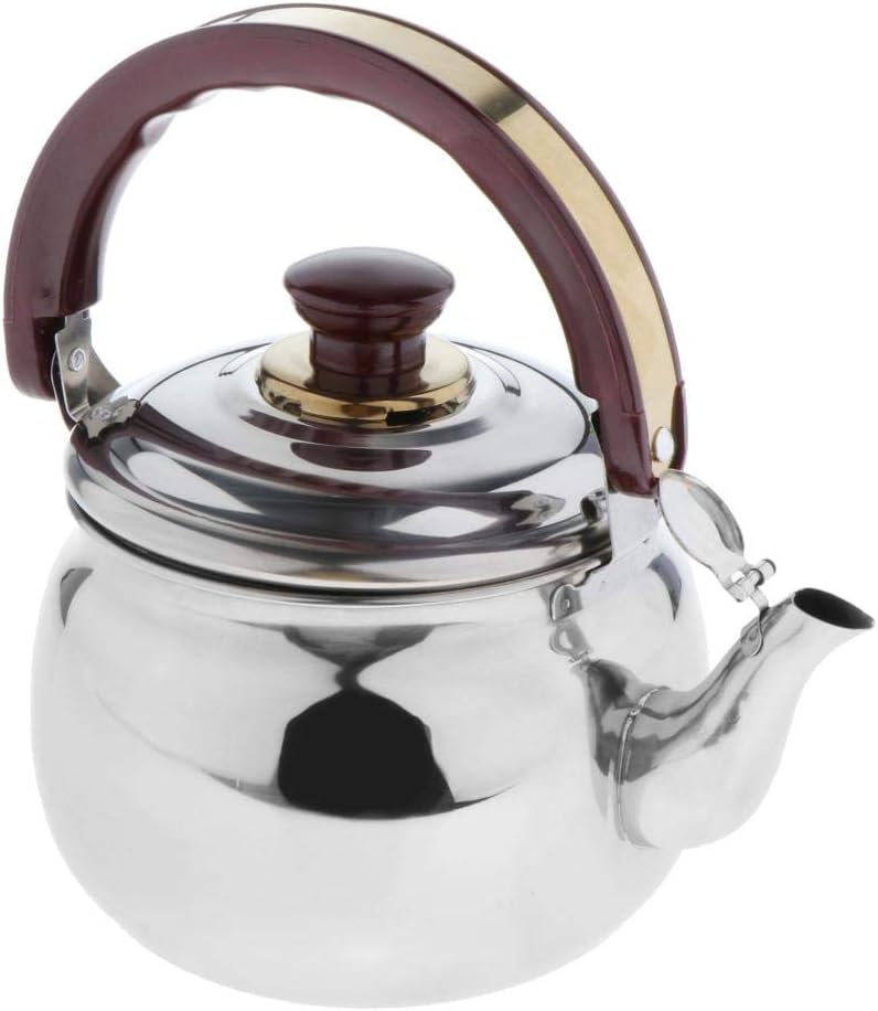 klarako 0.6~4.7L Stainless Steel Whistling Kettle Electric Stove Gas Hobs Camping  Silver, 1.8L - Image 3