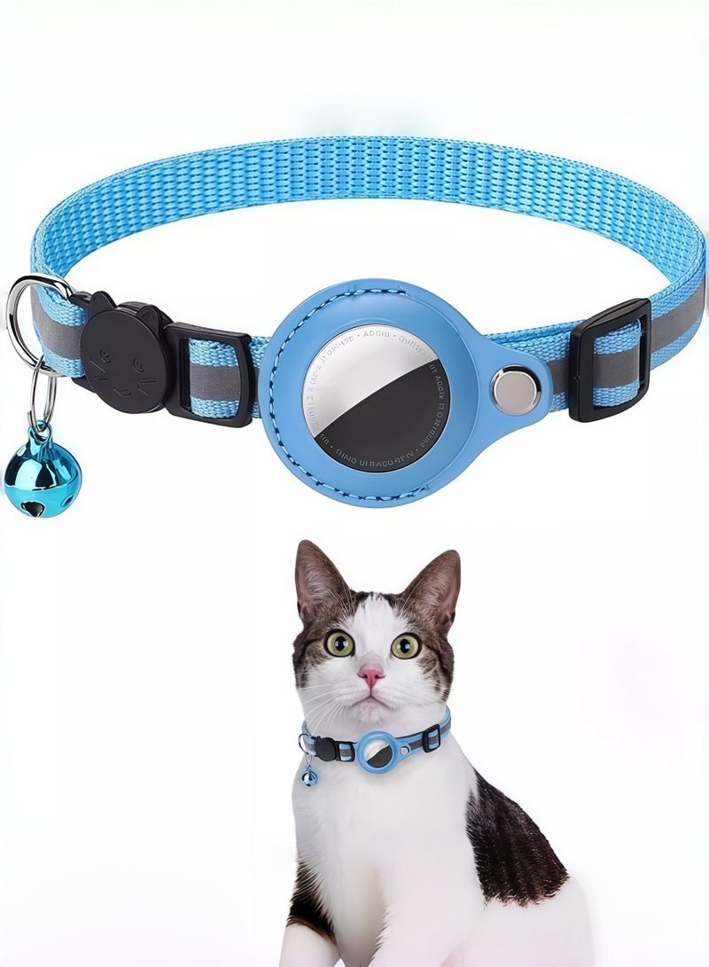 Reflective Cat Collar, Adjustable Kitten Collar for Indoor/Outdoor Cats, Breakaway Safety Collar with Breakaway Buckle and Bell, Perfect for Pet Tracking and Night Visibility - Image 1