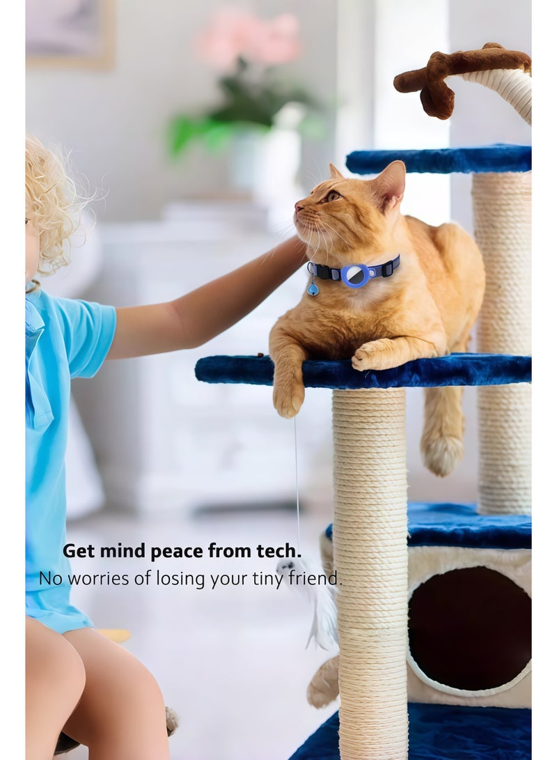 Reflective Cat Collar, Adjustable Kitten Collar for Indoor/Outdoor Cats, Breakaway Safety Collar with Breakaway Buckle and Bell, Perfect for Pet Tracking and Night Visibility - Image 4