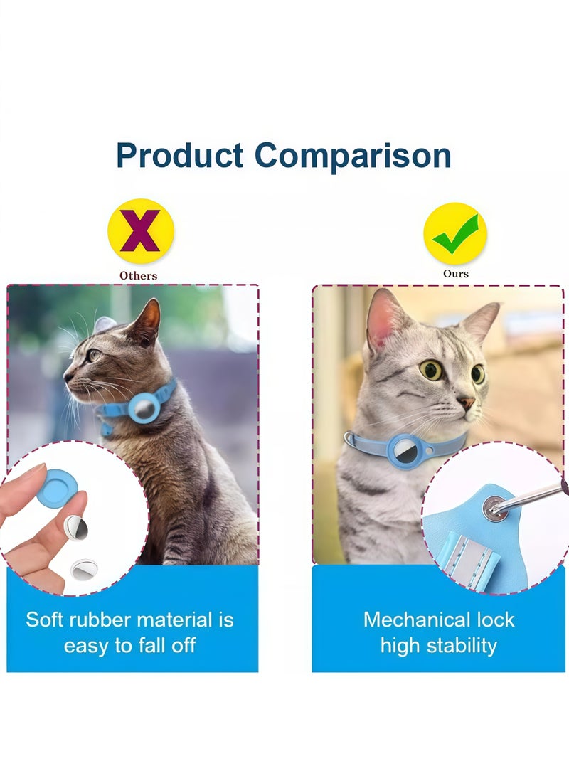 Reflective Cat Collar, Adjustable Kitten Collar for Indoor/Outdoor Cats, Breakaway Safety Collar with Breakaway Buckle and Bell, Perfect for Pet Tracking and Night Visibility - Image 5