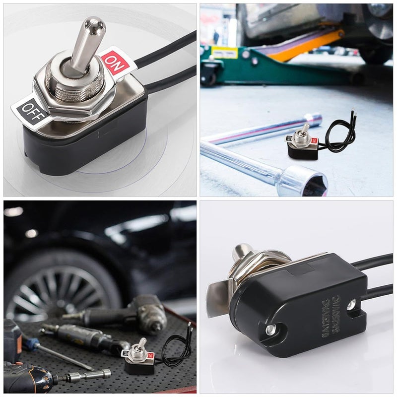 Mini 2 Position Toggle Switch With Wire Leads For Car Truck RV Marine 5pcs - Image 4
