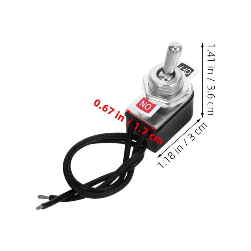 Mini 2 Position Toggle Switch With Wire Leads For Car Truck RV Marine 5pcs - Image 3
