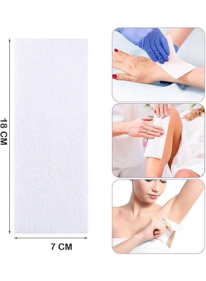 كوكو مناديل شمع  شرائط ورقية، لجميع شرائط الشمع، تركيبة محسنة قوة اضافية، 7 سم × 18 سم - Image 2