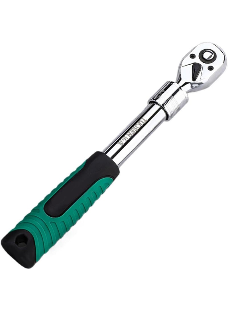 GGOOT High Carbon Steel Quick Release Ratchet Wrench for Auto Repair Socket with High Hardness and High Twist Hardware Tool, 3/8  - Image 1