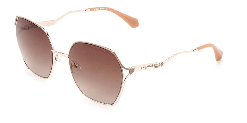 Enni Marco  Round  women  Sunglasses  100% UV protection   Italy  🇮🇹 Original Glasses - Image 2
