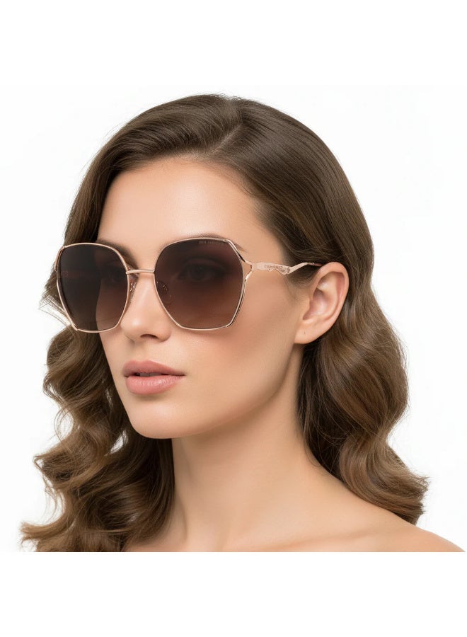 Enni Marco  Round  women  Sunglasses  100% UV protection   Italy  🇮🇹 Original Glasses - Image 1