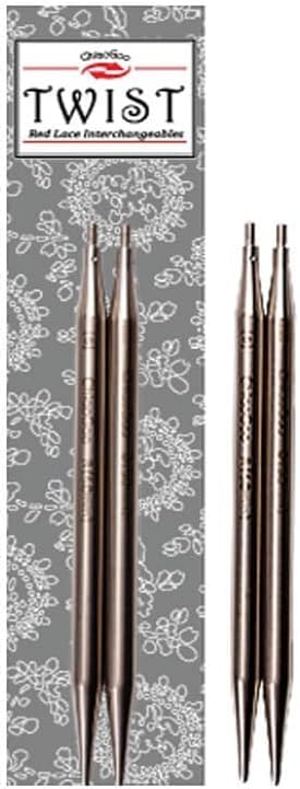 ChiaoGoo Needle Tips 4 inch (10cm) for Twist Red Lace Interchangeable Set Size US 6 (4mm) 7504-6 - Image 2
