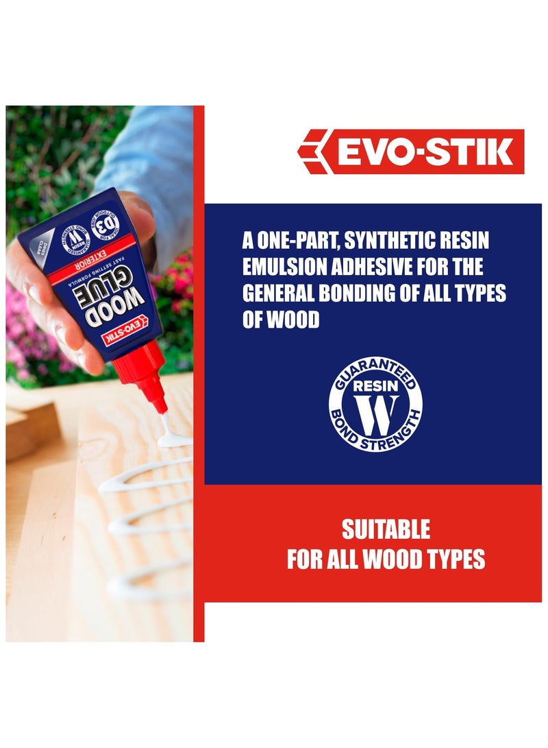 Bostik EVO-STIK Exterior Wood Glue - D3, Weatherproof, Extra Strong, Fast Setting, Suitable For All Wood Types, Dries Clear, 250ml  - Image 4
