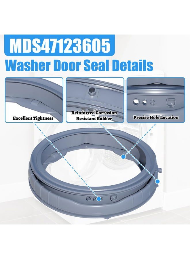 Alvar Upgraded MDS47123605 Washer Door Boot Gasket Compatible with LG Front Load Washer Door Seal & Kenmore Washer Parts WM3570HWA, WM3470HVA, WM3575CW, WM3770HWA WM3470HWA AP5602285 PS3648651 Door Seal - Image 4