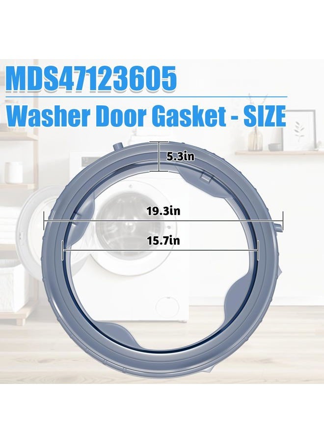 Alvar Upgraded MDS47123605 Washer Door Boot Gasket Compatible with LG Front Load Washer Door Seal & Kenmore Washer Parts WM3570HWA, WM3470HVA, WM3575CW, WM3770HWA WM3470HWA AP5602285 PS3648651 Door Seal - Image 2