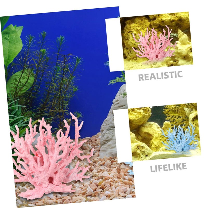 4pcs Aquarium Soft Coral Plants Decor for Betta Fish Tank Natural Landscape - Image 5