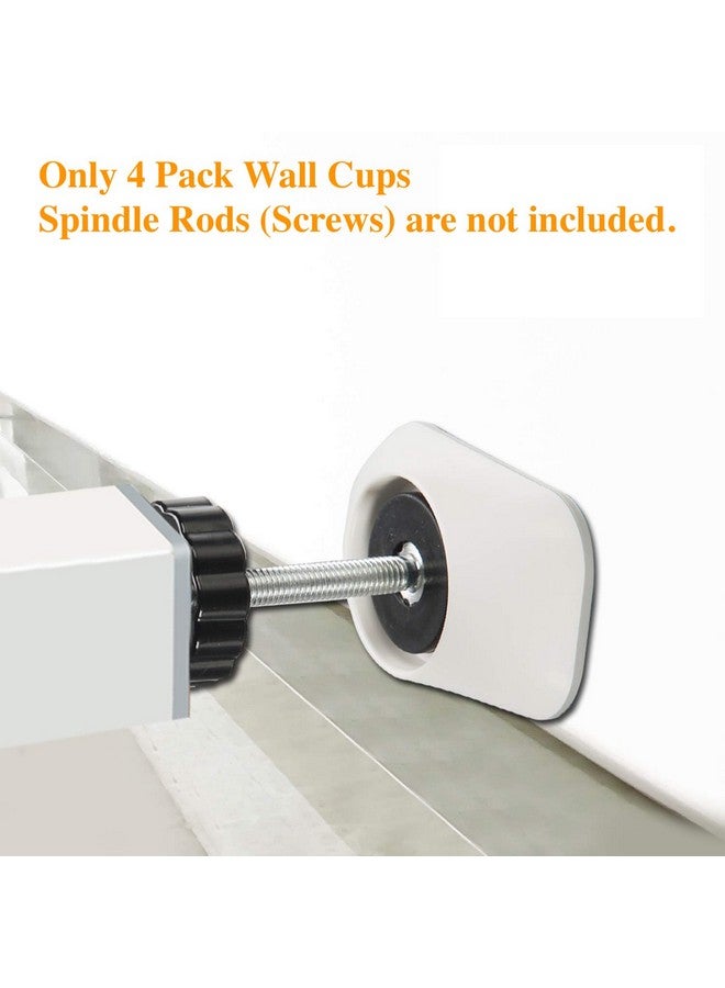vmaisi Vmaisi Baby Gate Wall Cup Protector Make Pressure Mounted Safety Gates More Stable - Wall Damage-Free - Fit for Doorway, Door Frame, Baseboard - Work on Dog & Pet Gates (White) - Image 4