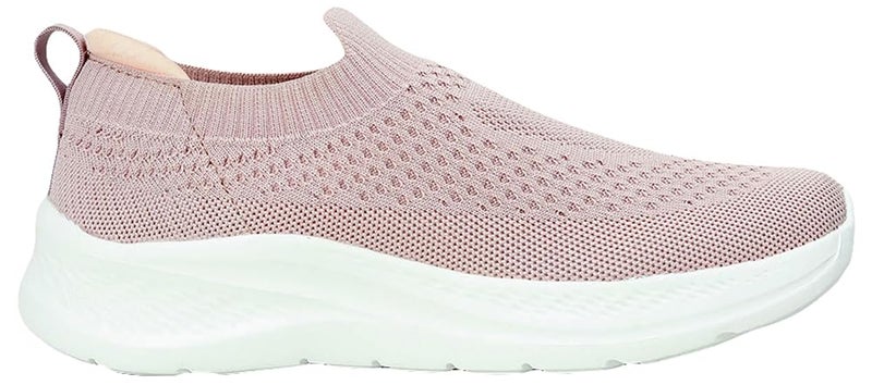 Max Women Knit Slip-On Sports Shoes, Beige, 36 - Image 1