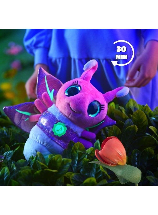 Character Options Glowies Fireflies Nightlight Interactive Plush Toy – Soothing Bedtime Companion with Glow-in-the-Dark Wings, 3 Lullabies, and 2 Nature Sounds - Image 3