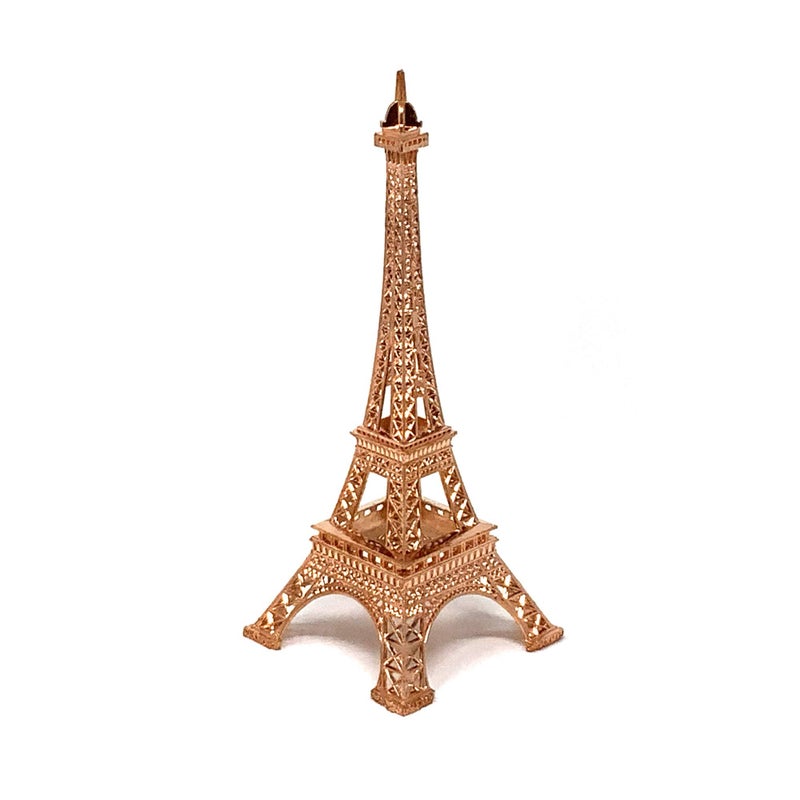 allgala allgala Eiffel Tower Statue Decor Alloy Metal  and Size (07""  Rose Gold)  - Image 2