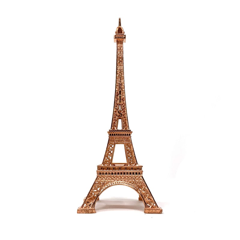 allgala allgala Eiffel Tower Statue Decor Alloy Metal  and Size (07""  Rose Gold)  - Image 1