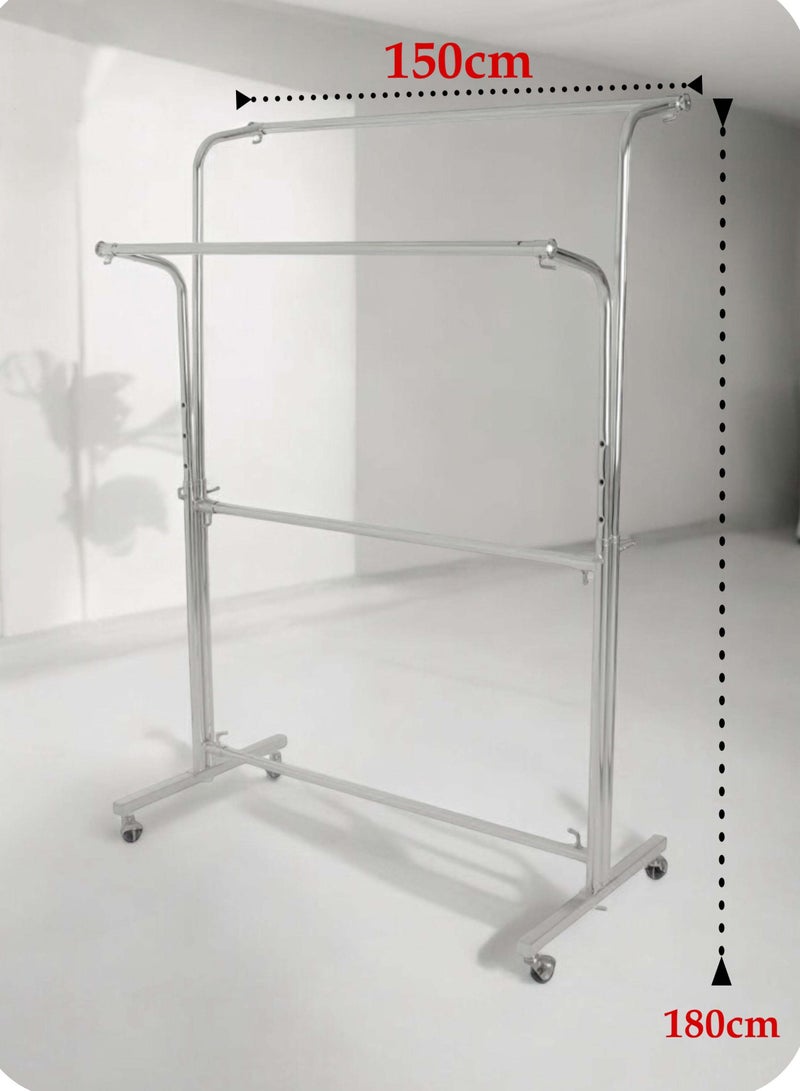 Living Multifunctional Steel Clothing Stand 150*180 CM 
