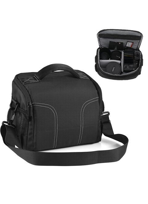Padded Camera Bag Travel Camera Shoulder Bag Water-Resistant Shock-Proof Camera Case Messenger Bag for DSLR/SLR/Mirrorless Camera Case with Removable Dividers