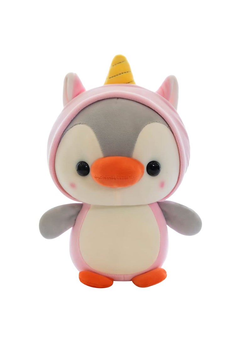 AROAQ Kawaii Plush Toy Penguin Turn To Unicorn Stuffed Doll Cartoon Animal Birthday Gift For Children - Image 1