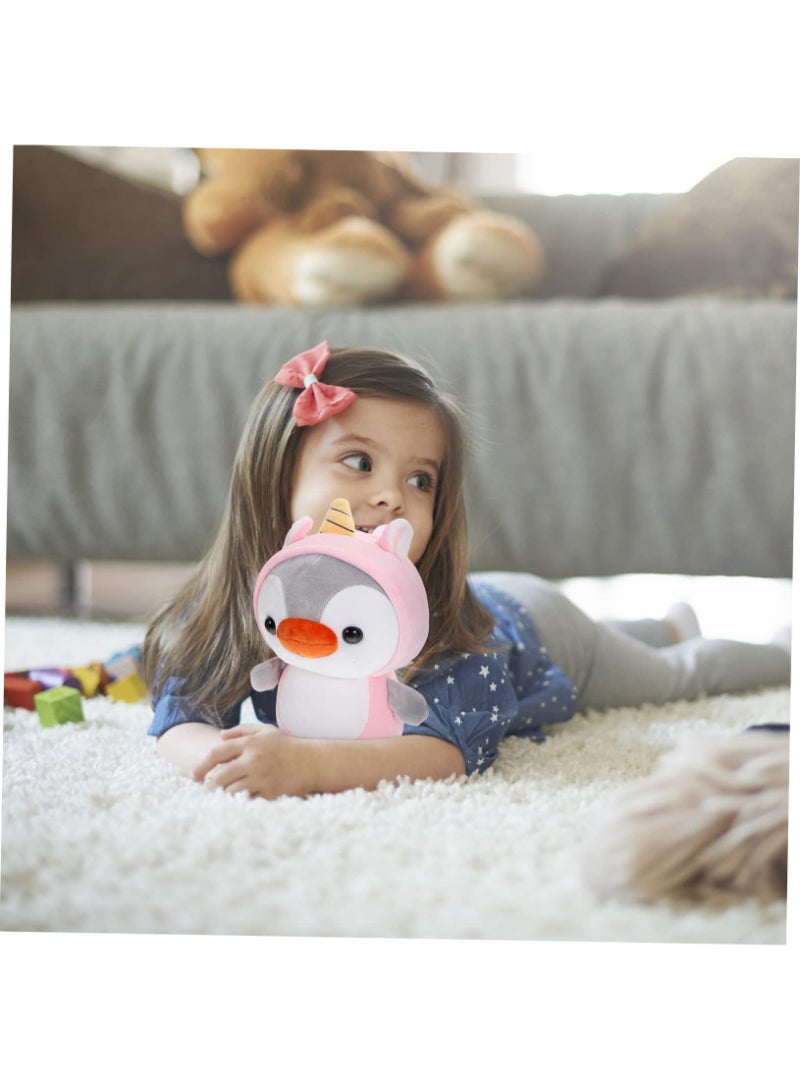 AROAQ Kawaii Plush Toy Penguin Turn To Unicorn Stuffed Doll Cartoon Animal Birthday Gift For Children - Image 5