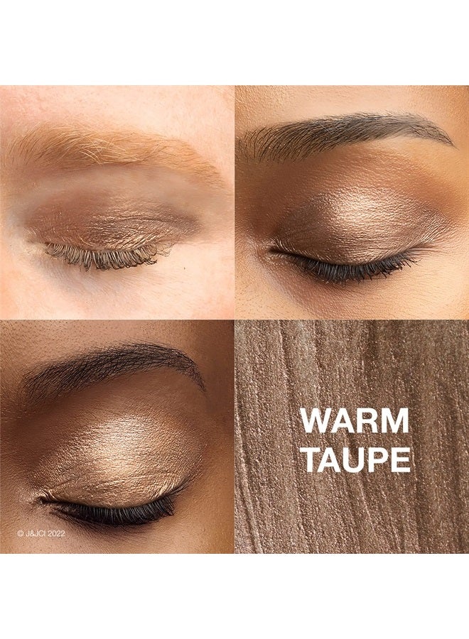 Neutrogena Sensitive Skin Eyeshadow + Primer, a Longwearing, 2-in-1 Metallic Eyeshadow for Sensitive Skin with Pro-Vitamin B5, Lightweight Cream-to-Powder Formula, Warm Taupe, 0.22 oz - Image 1