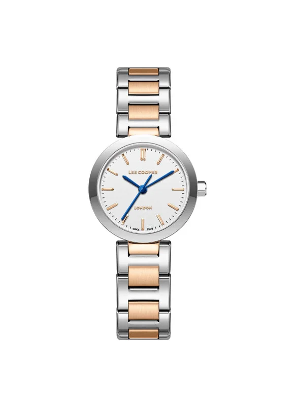 لي كوبر Lee Cooper LC08032.520 Women's Analog Display Watch & Metal Strap Silver