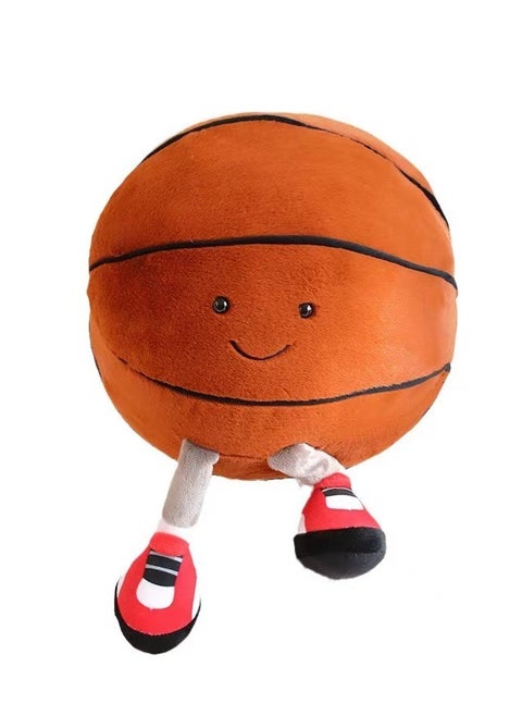 11.8 "/30cm Basketball Plush Pillow, Soft Football Shaped Plush Pillow,Basketball Plush Toy