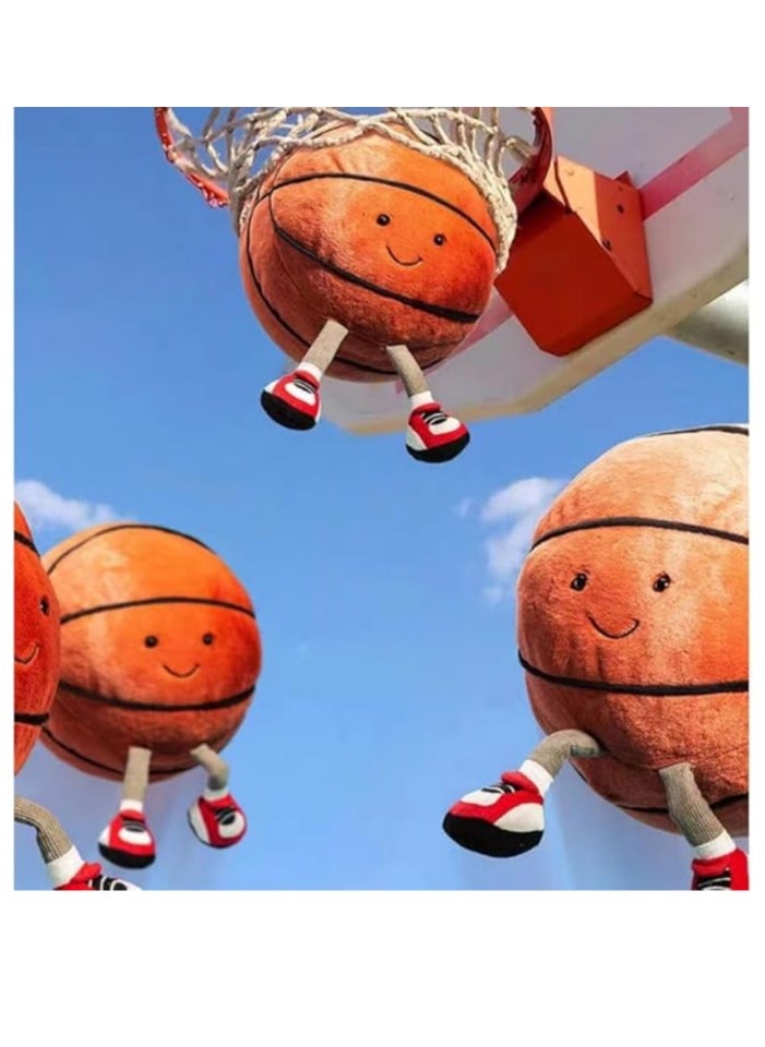 null - 11.8 "/30cm Basketball Plush Pillow, Soft Football Shaped Plush Pillow,Basketball Plush Toy - Image 1