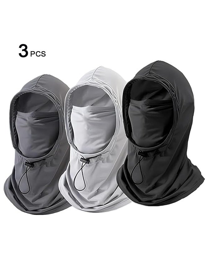 Generic 3 Pack Summer Balaclava Sun UV Protection Hood Breathable Face Cover Full Head Mask for Cycling Motorcycle Fishing  - Image 1