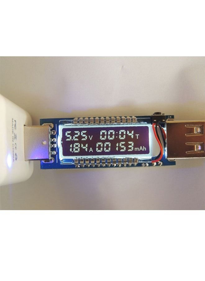 USB Charger Current Voltage Meter Tester, Power Meter Detector, Battery Capacity Tester, for Test Charging Power, Voltage and Current, and Power Bank Capacity, etc.